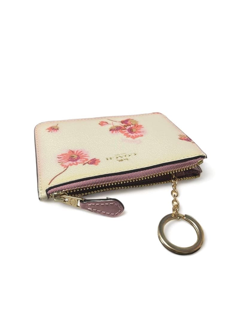 【新品】COACH 財布 キーケース キーリング ケース 花柄 フローラル