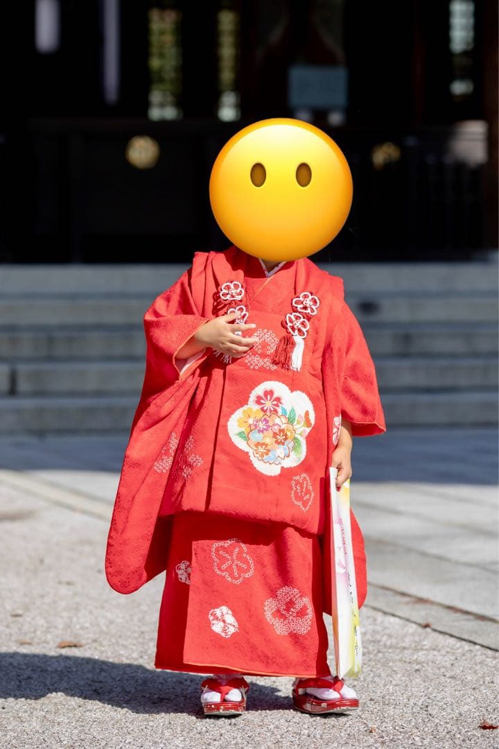 3歳七五三絹着物 被布セット