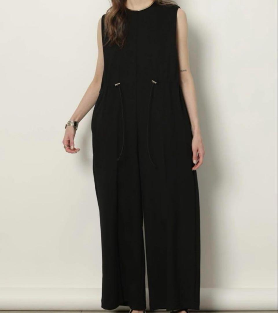 最終価格◎新品◎CADUNE リラックスオールインワン　ブラック　Sサイズ