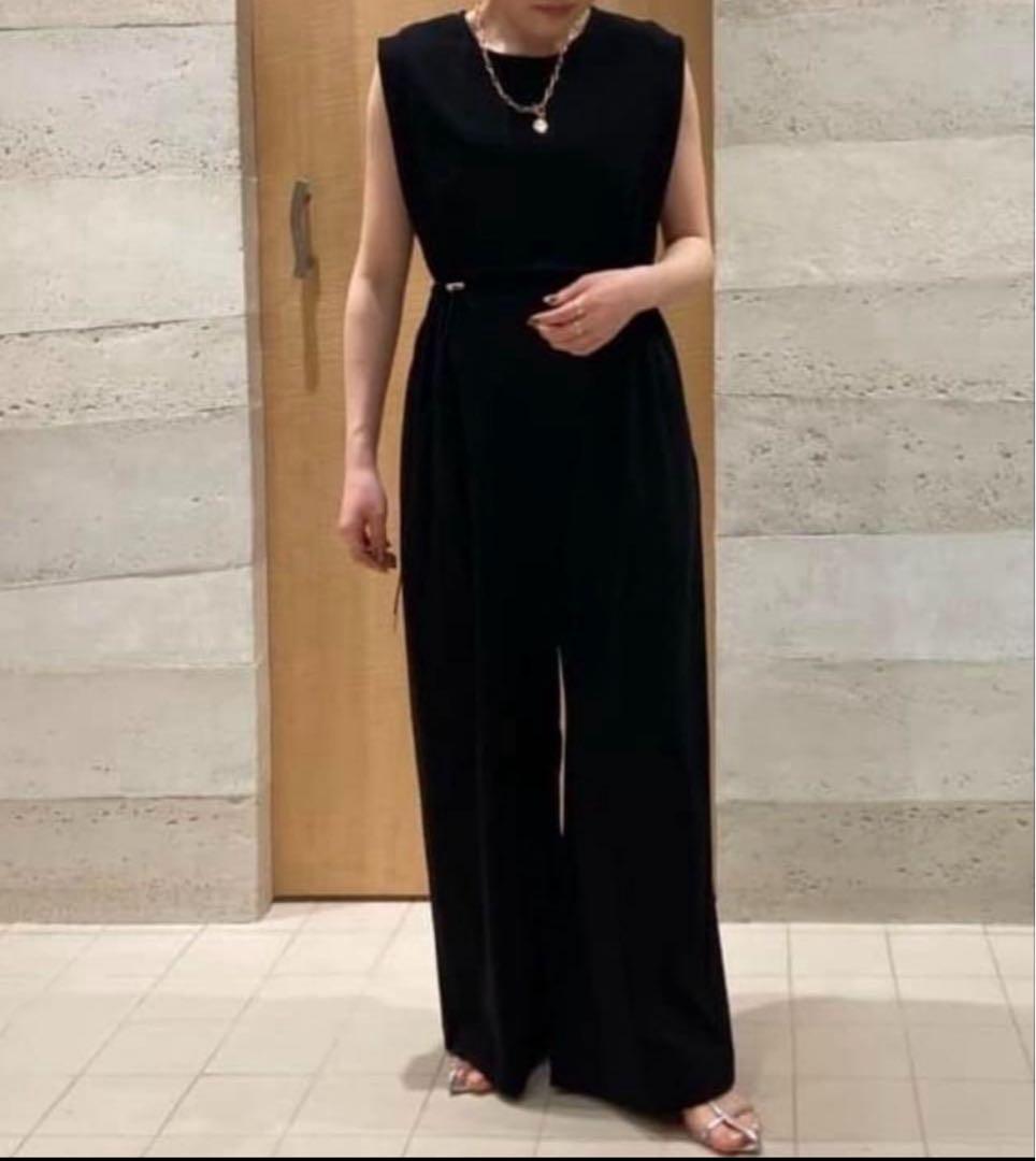 最終価格◎新品◎CADUNE リラックスオールインワン　ブラック　Sサイズ