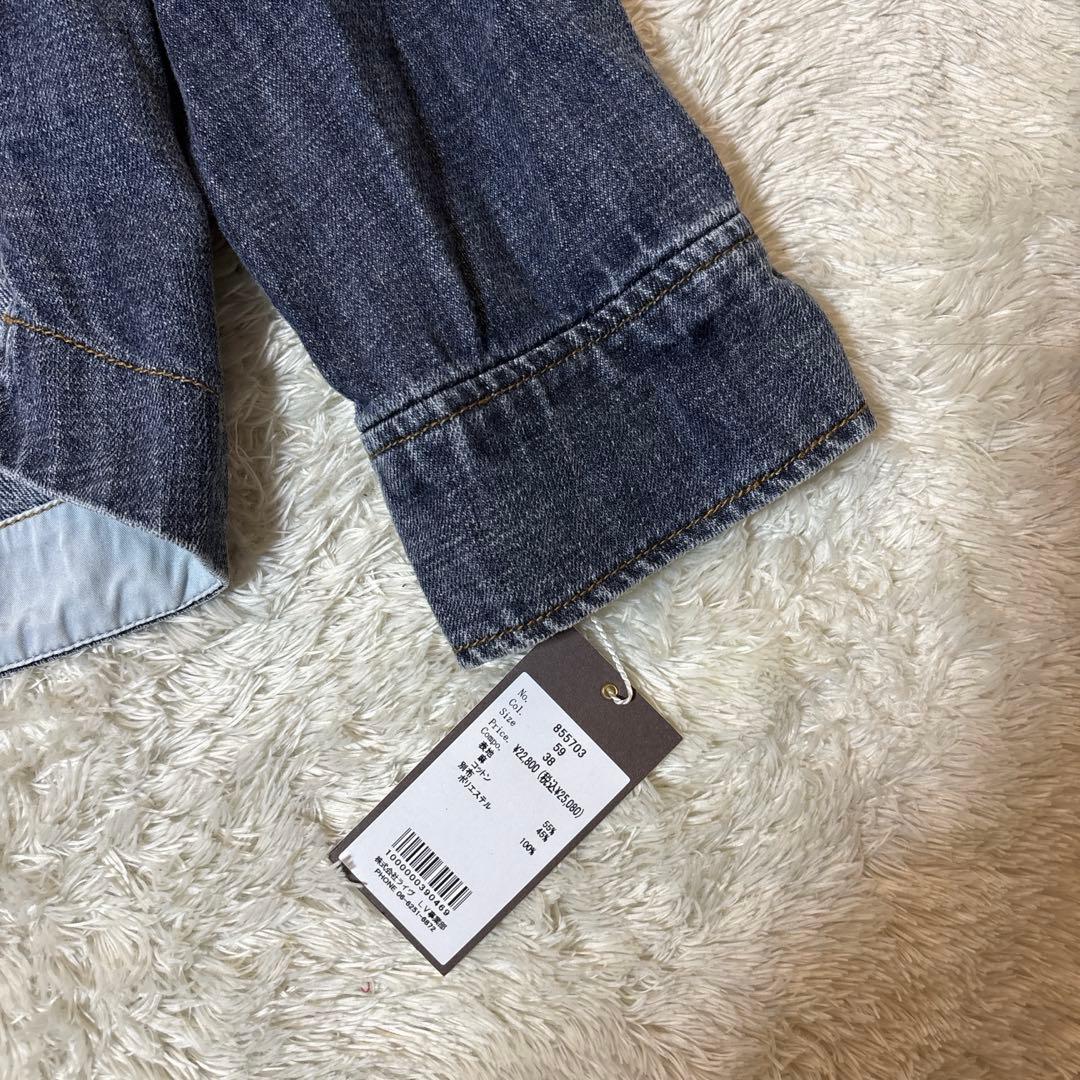 新品タグ付き＊ayane アヤン リネン混デニムジャケット ブリーチ