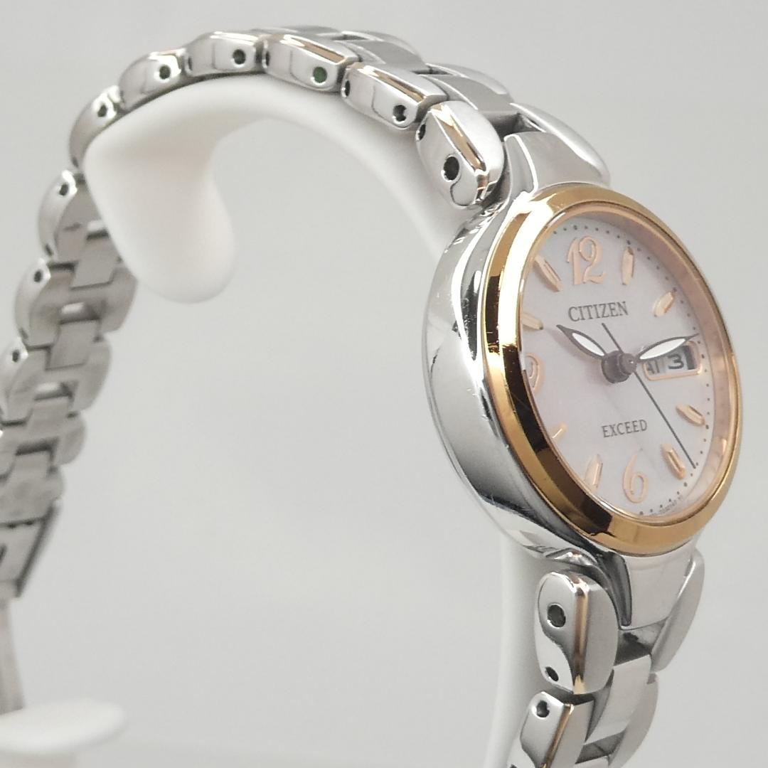 専用✴良品稼働品 EXCEED 白蝶貝文字盤 チタン エコドライブ 17.5㎝