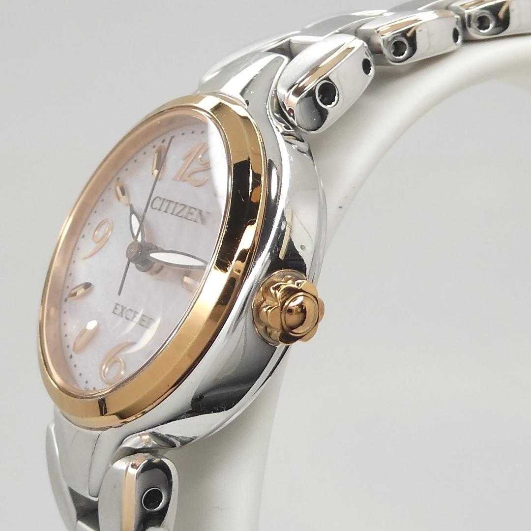 専用✴良品稼働品 EXCEED 白蝶貝文字盤 チタン エコドライブ 17.5㎝