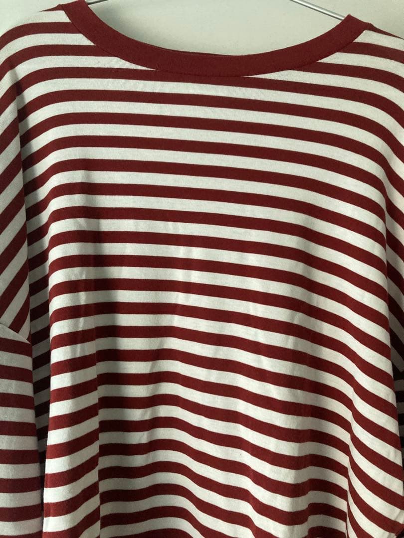 シンゾーン ボーダー長袖Tシャツ赤