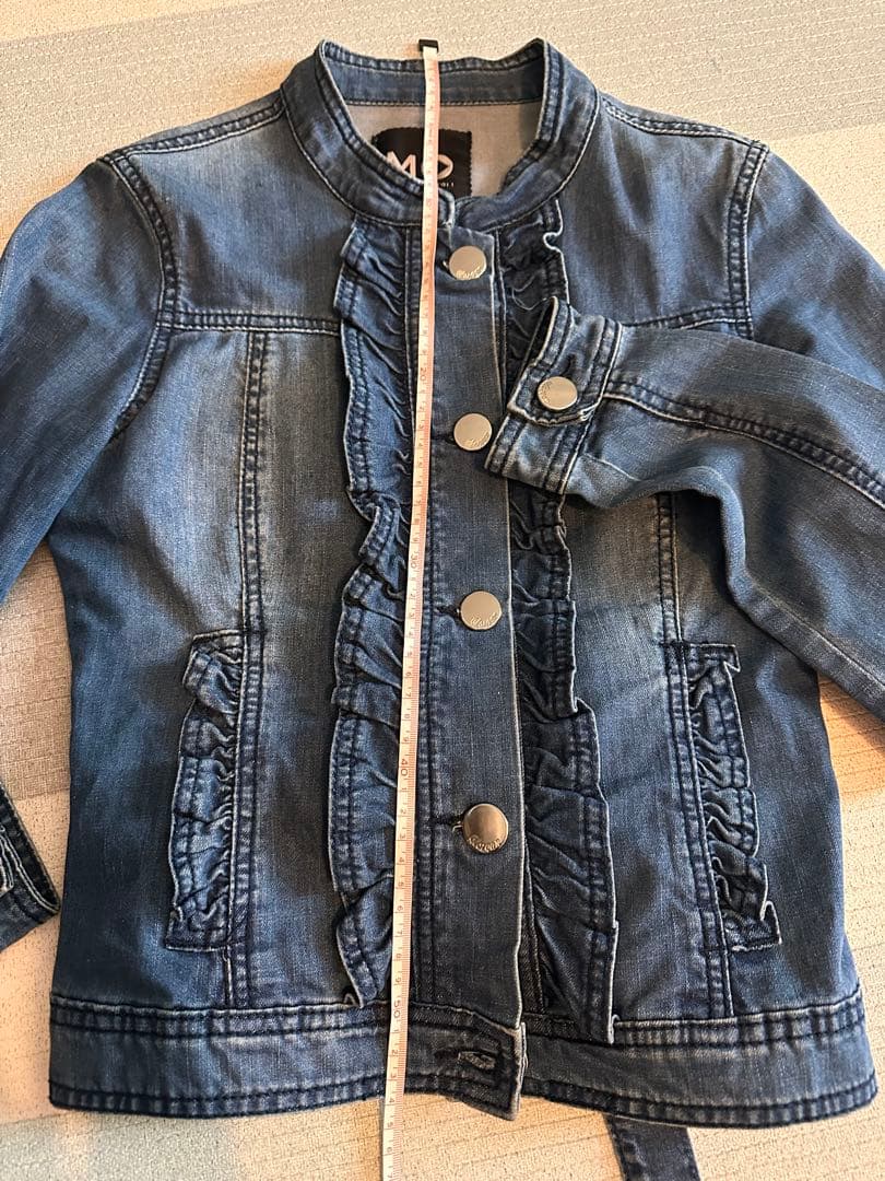 MORGAN モルガン　フリル　デニムジャケット ジージャン　36サイズ