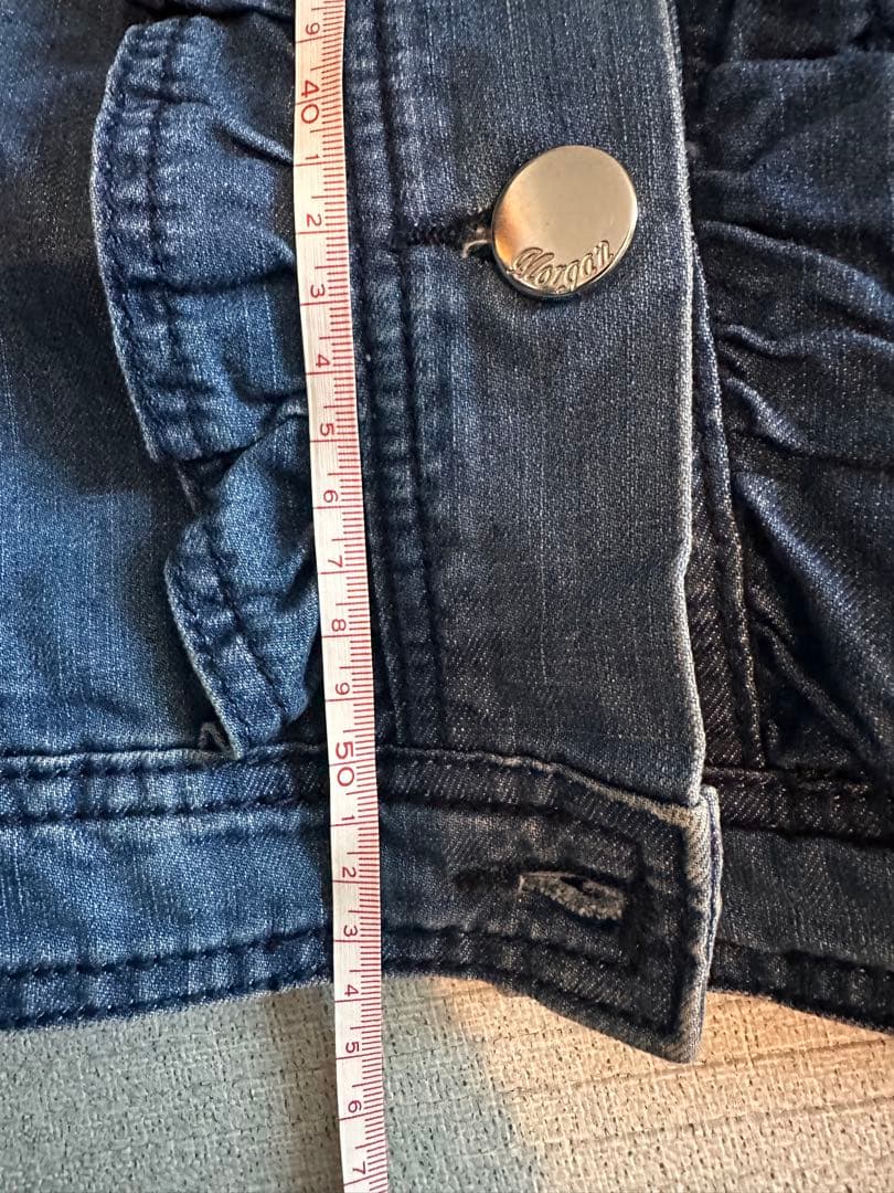 MORGAN モルガン　フリル　デニムジャケット ジージャン　36サイズ