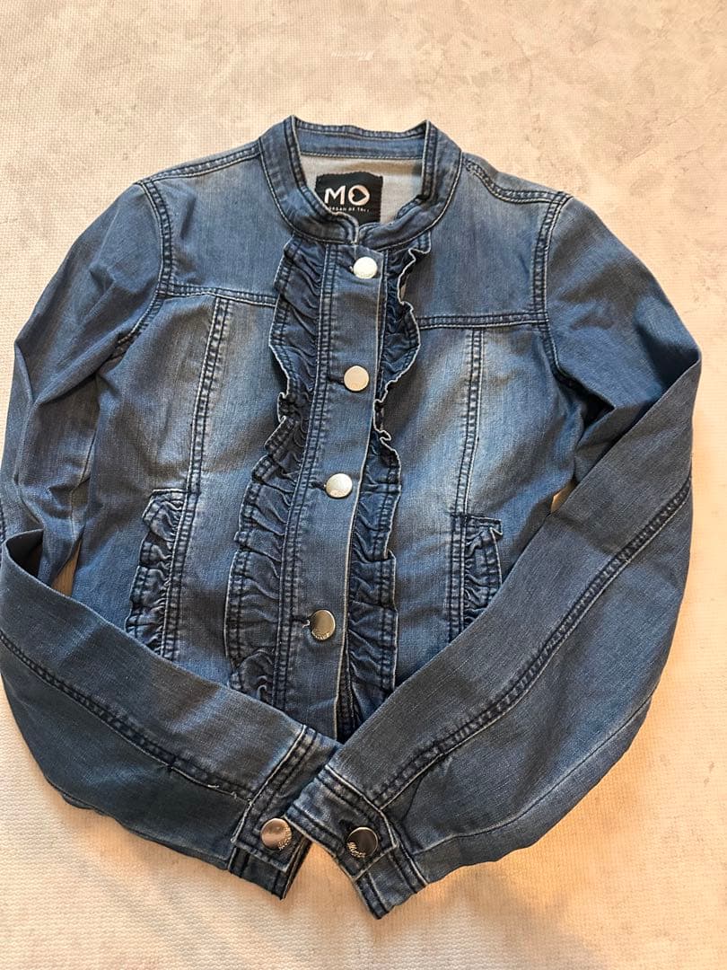 MORGAN モルガン　フリル　デニムジャケット ジージャン　36サイズ
