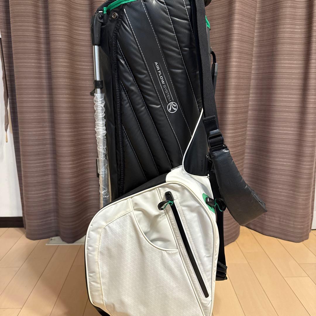 【専用】 Golfsport キャディバッグ 防水 ホワイト/グリーン