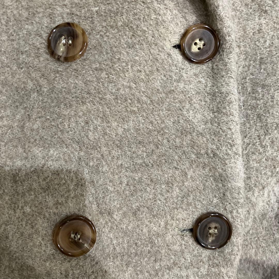 s`MAXMARA エスマックスマーラ　アルパカ混コート 40 グレージュ