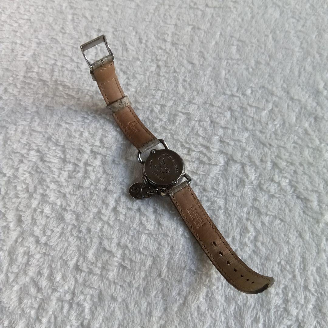 極美品‼️Obrey シルバー レザー時計 替えレザーバンド/クロコダイル 箱付