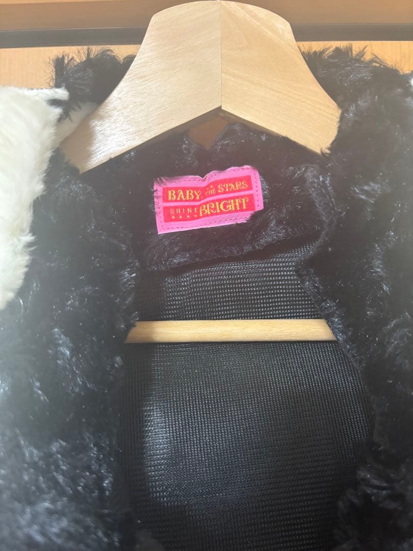 うさみみポンチョ　ロリータ　BABY 黒　プードルファー