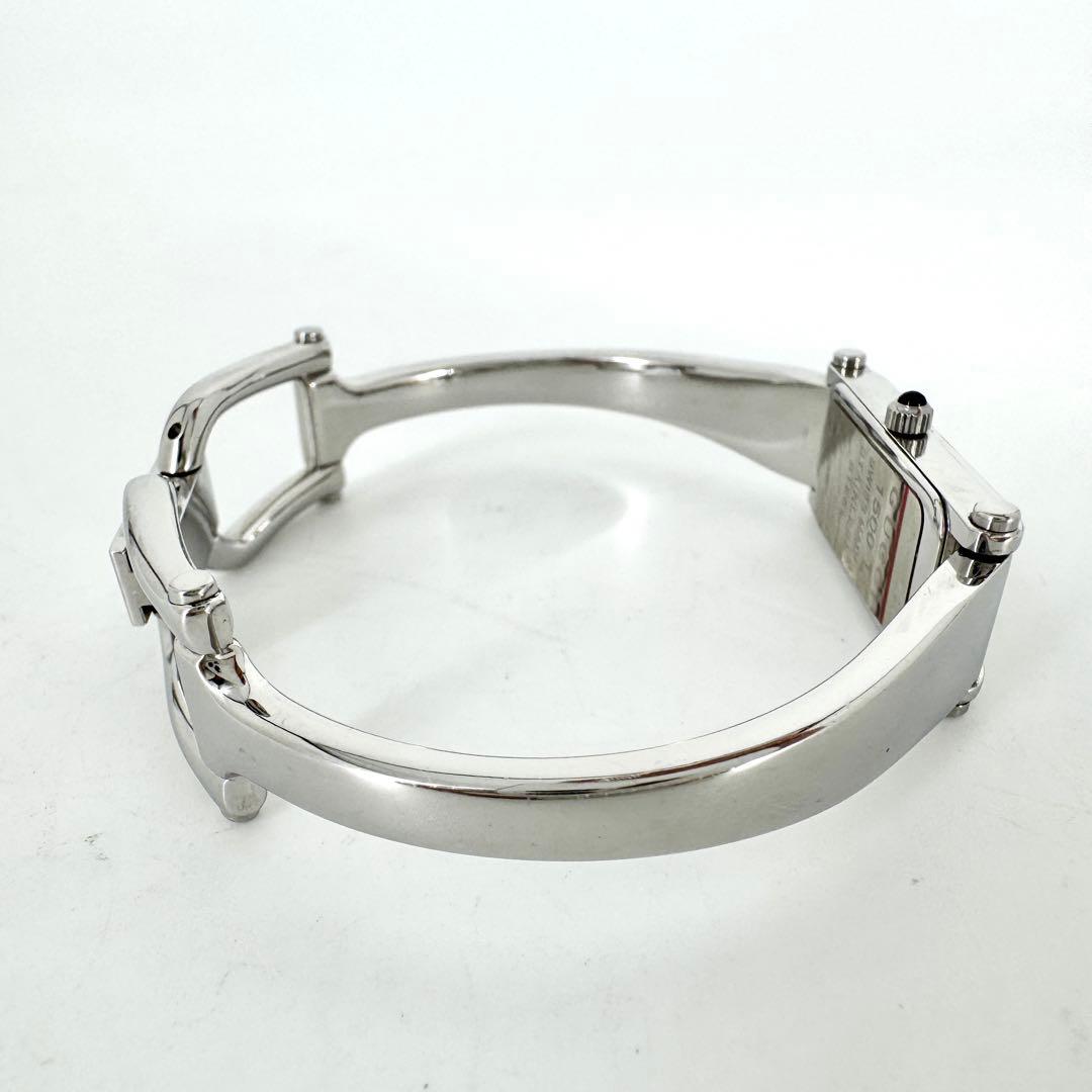 9【新品電池】GUCCI 1500Lブラックダイヤル 腕時計　レディース