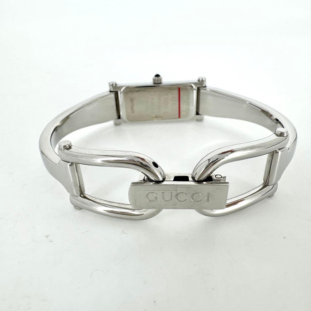 9【新品電池】GUCCI 1500Lブラックダイヤル 腕時計　レディース