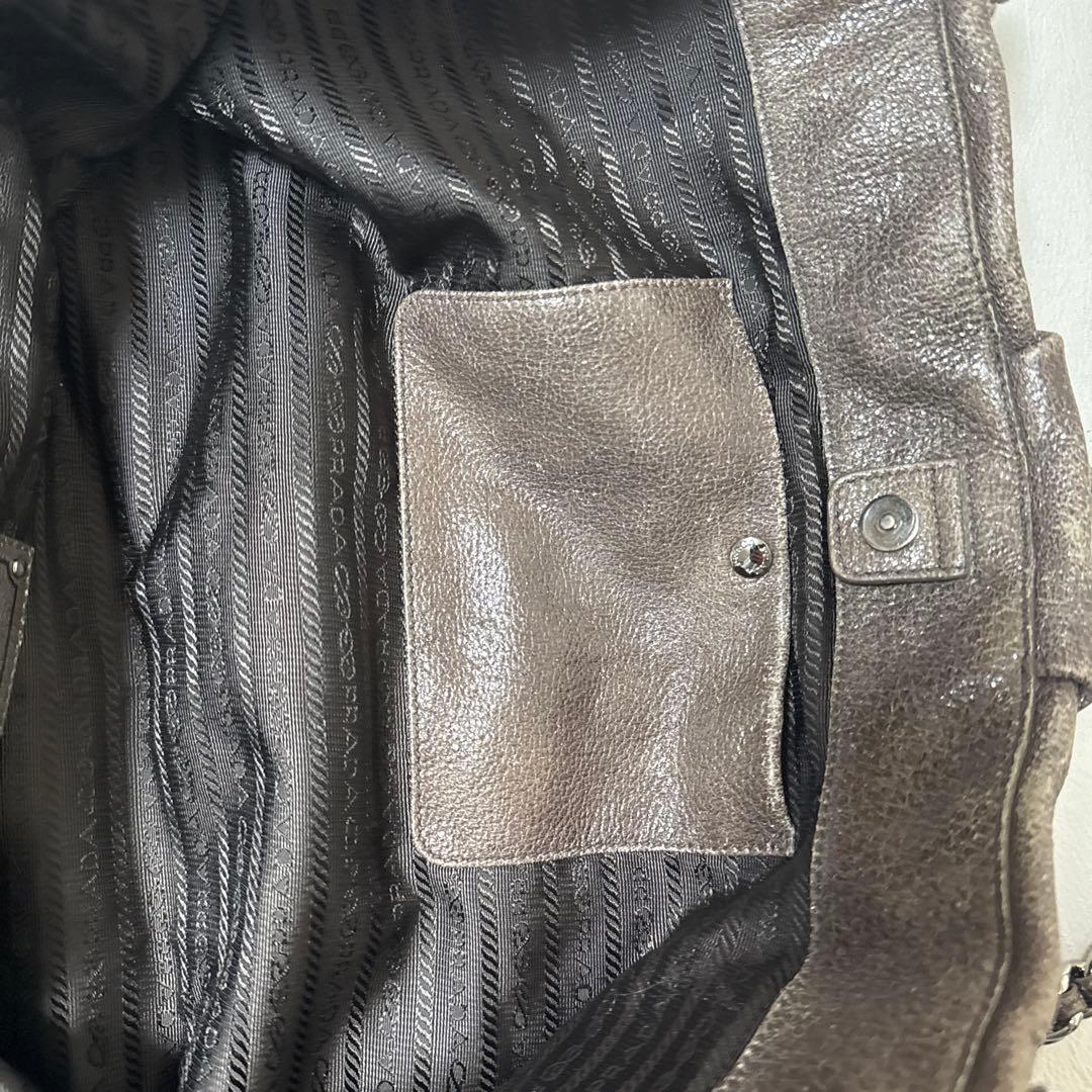 PRADA バック　レディース　メンズ　革