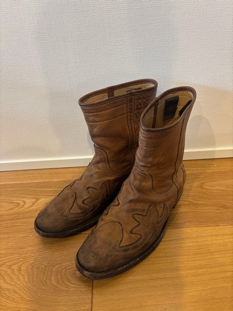 n*i様 DOLCE&GABBANA D&G レザーブーツ バッファローレザー