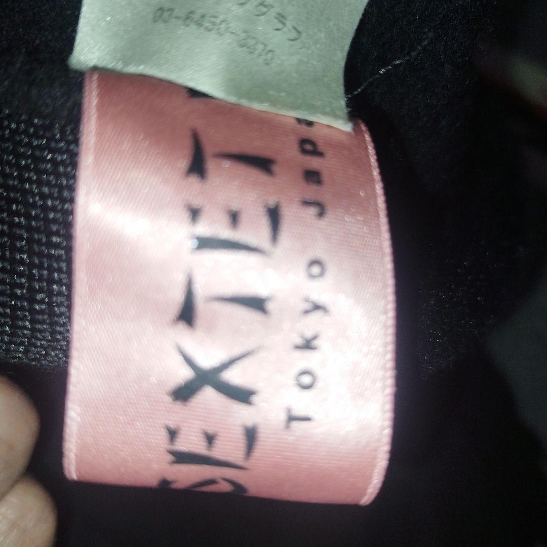 チ*ョ様 鶴デザイン ベレー帽 黒　SEXTET IMP.