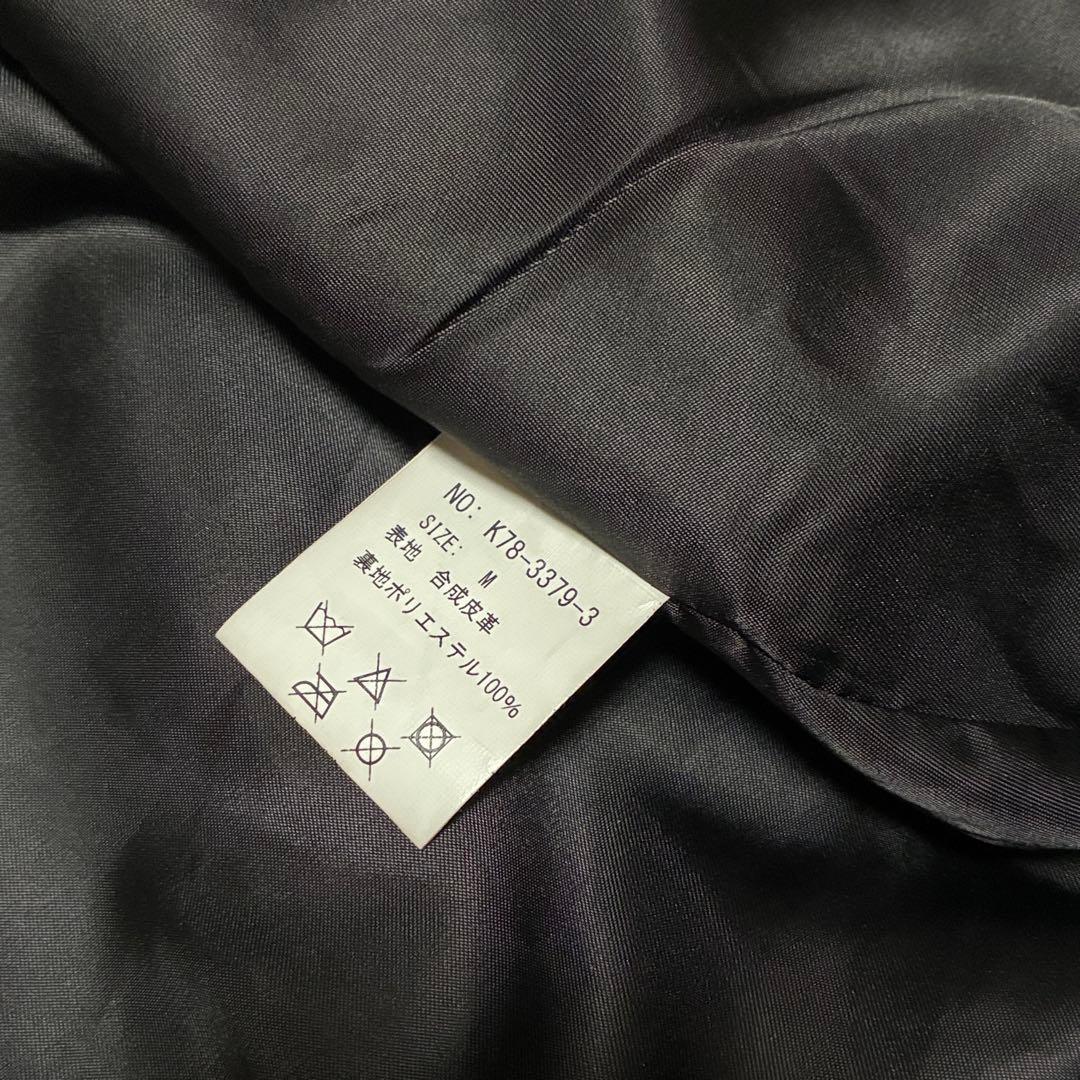 Backers ファースト 大戦モデル 黒 Tバック レザージャケット M