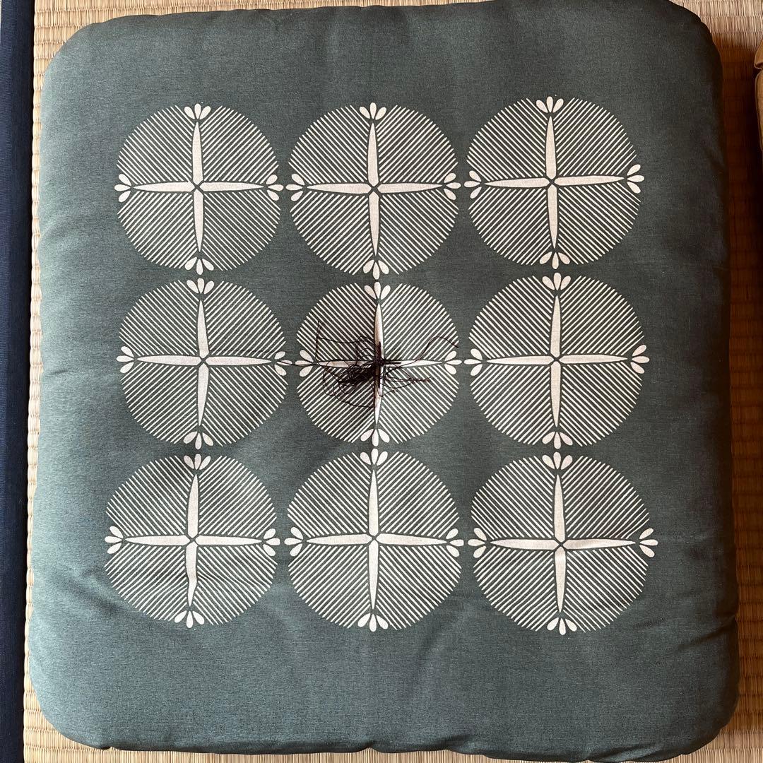 色違い古典柄座布団5枚セット 絹100%