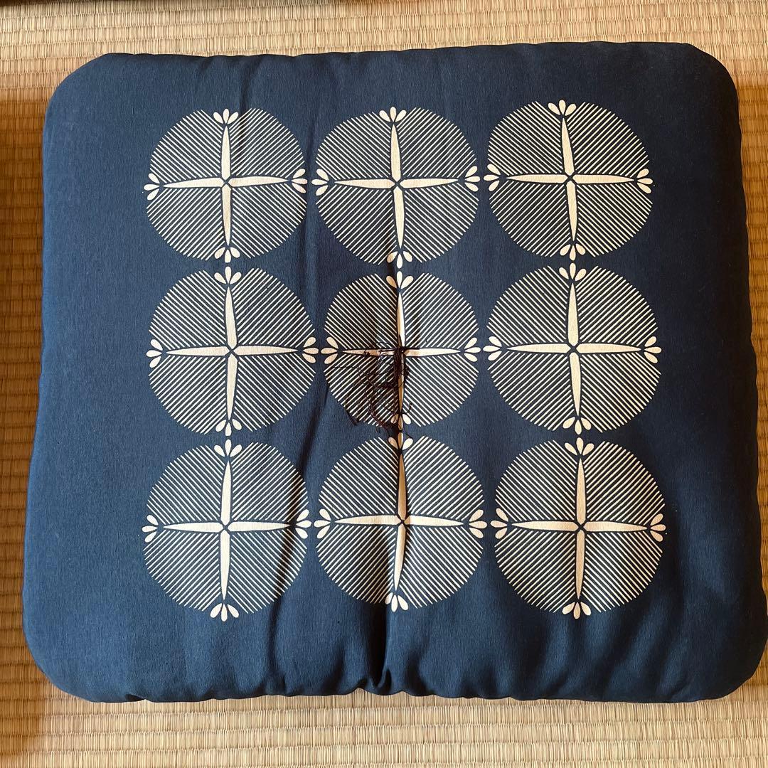 色違い古典柄座布団5枚セット 絹100%