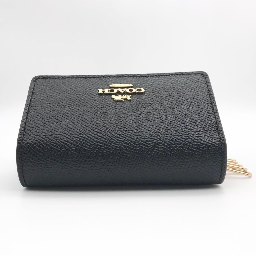 COACH 大人気！！ ファイブリング キーケース ブラック キーリング 新品