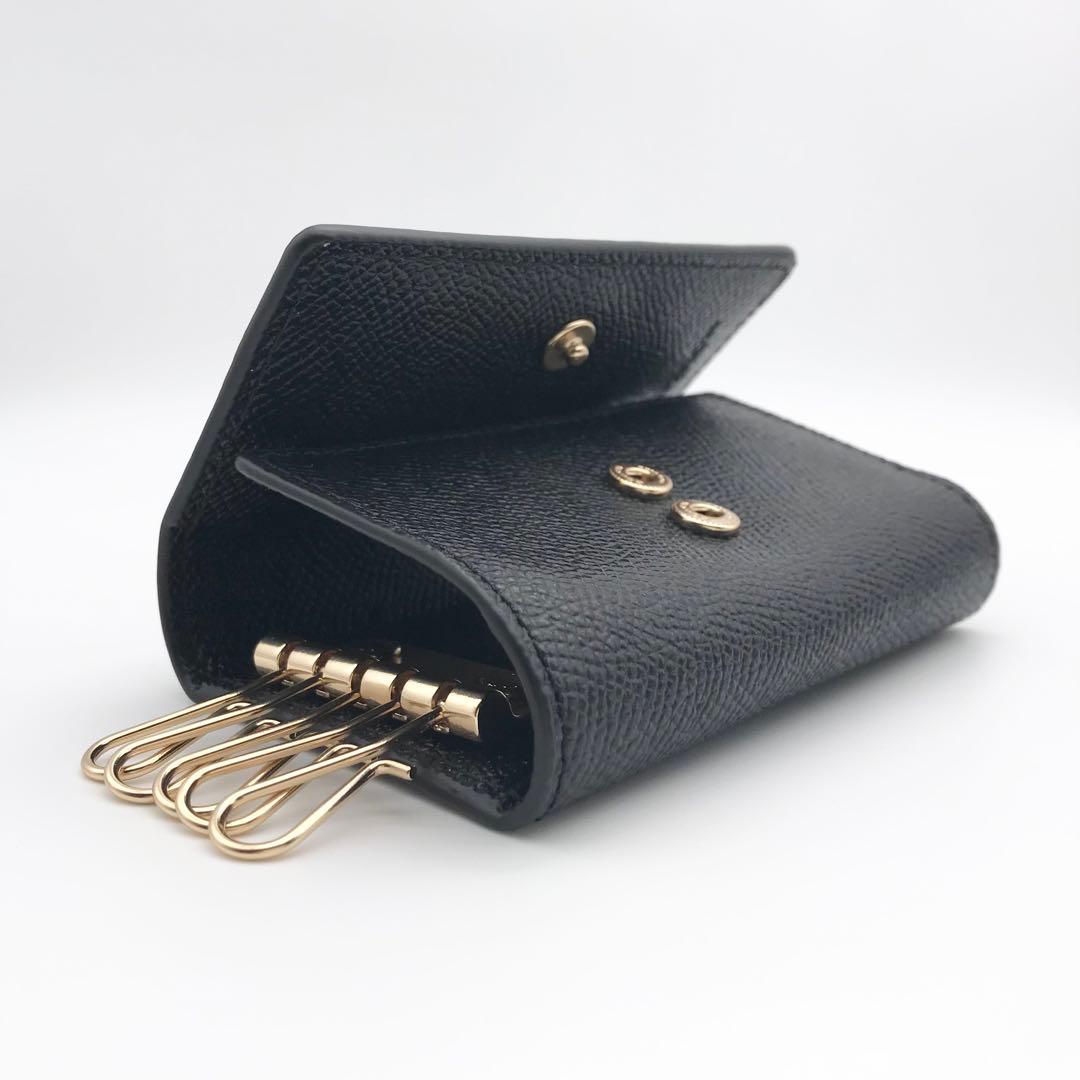 COACH 大人気！！ ファイブリング キーケース ブラック キーリング 新品
