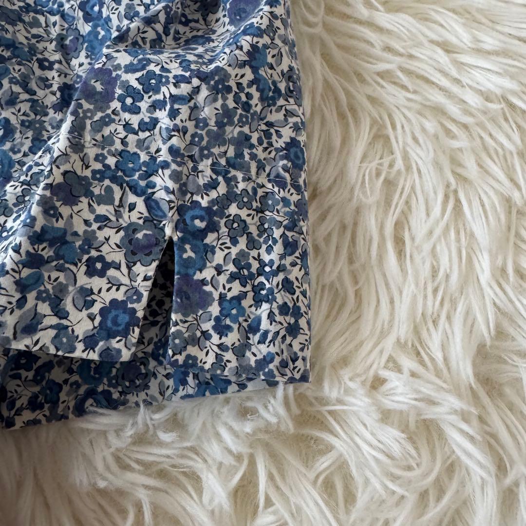 完売品✨新品級✨ルミノア リバティ 別注 クルーネック ロングワンピース ブルー