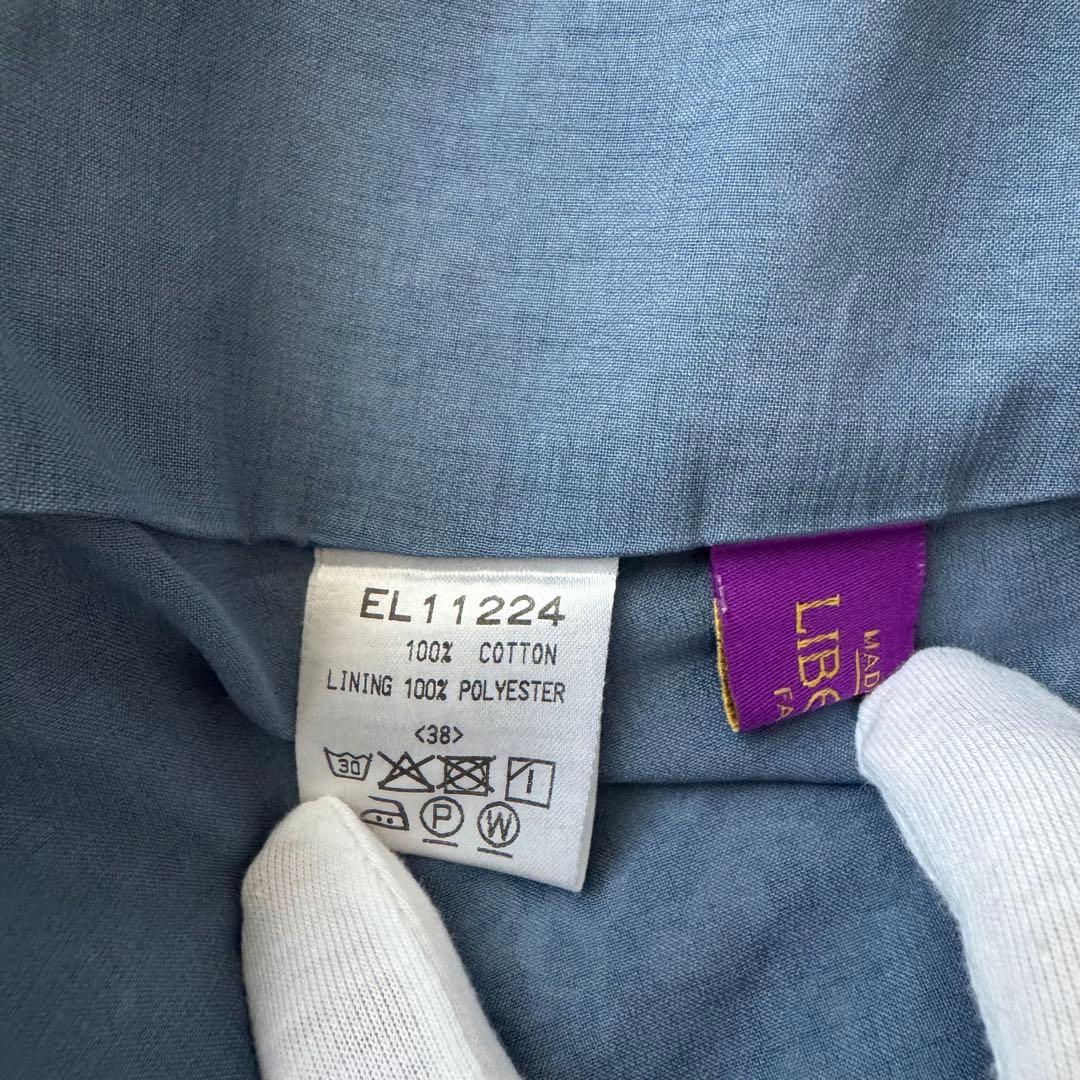 完売品✨新品級✨ルミノア リバティ 別注 クルーネック ロングワンピース ブルー