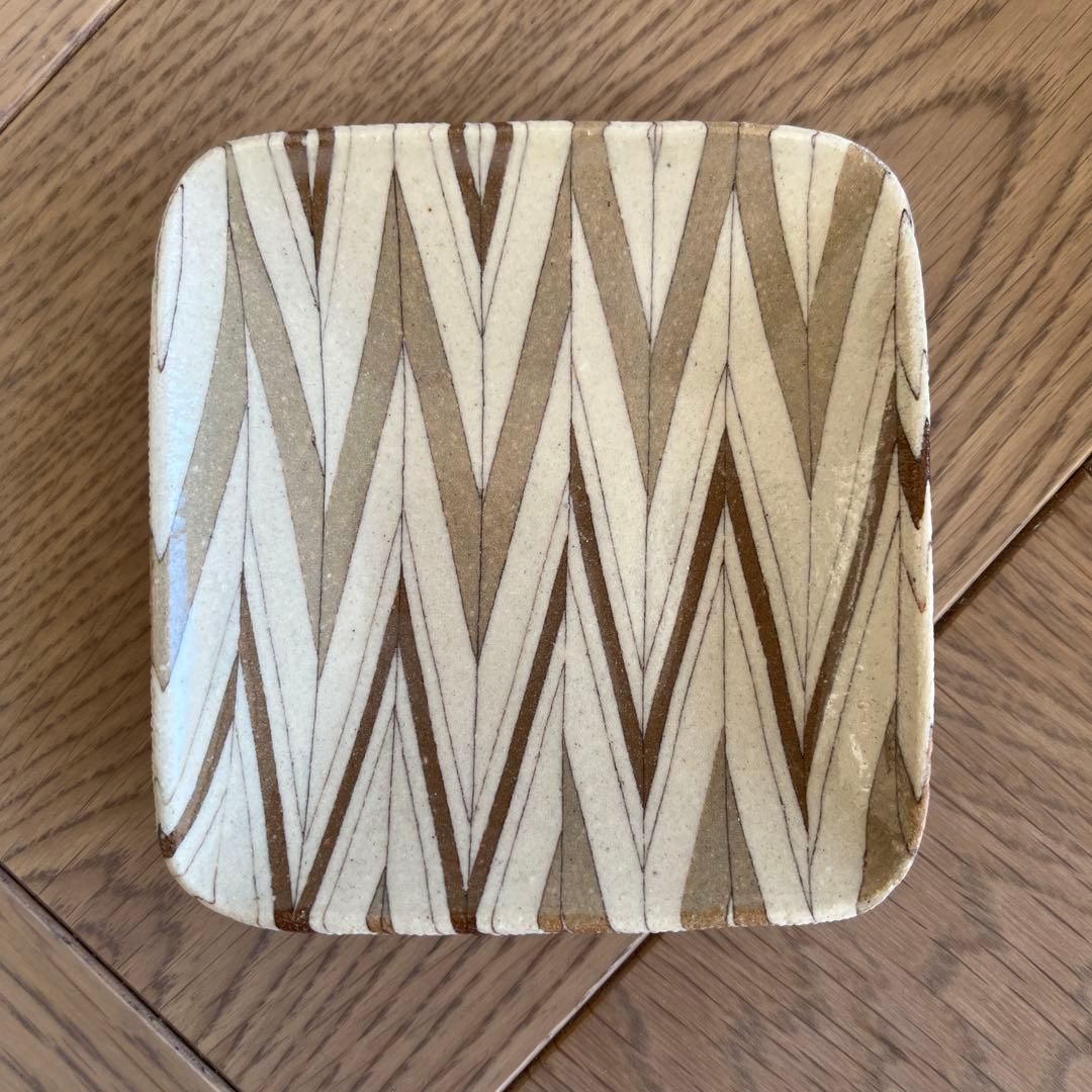 陶芸家 會田雄亮 練込の器 角皿 小皿 5枚セット