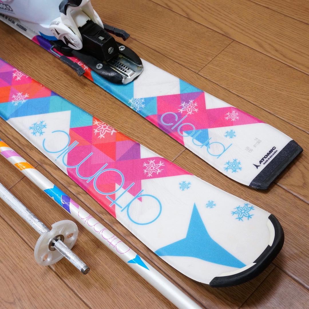 メンテ済 120cm 靴22cm ATOMIC スキーセット
