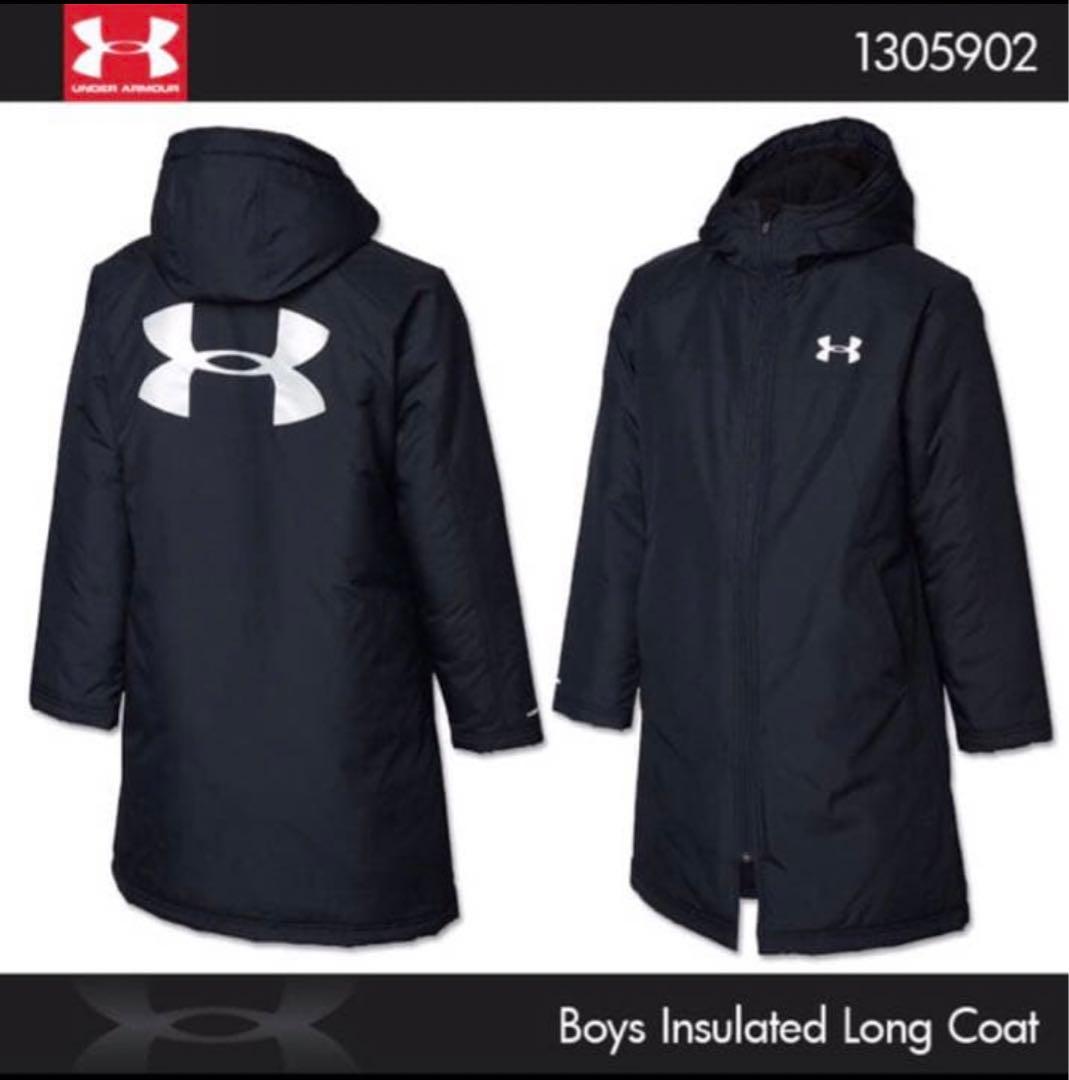 12月限定値引‼︎ 150 アンダーアーマー ベンチコート YLG ロングコート