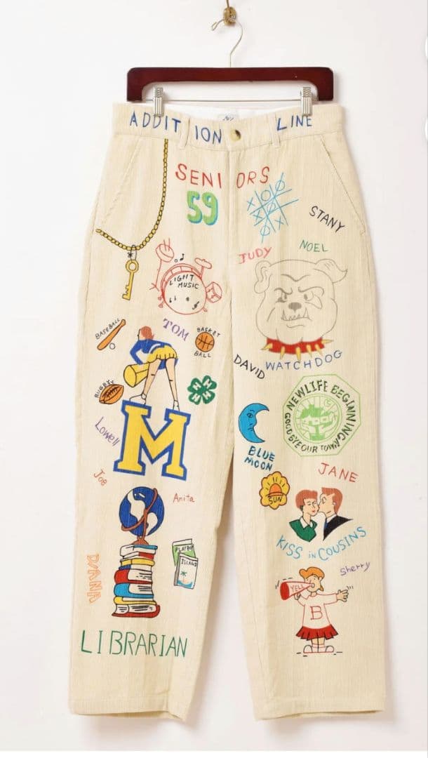 Backers メモリアルペイントデザイン コーデュロイパンツ