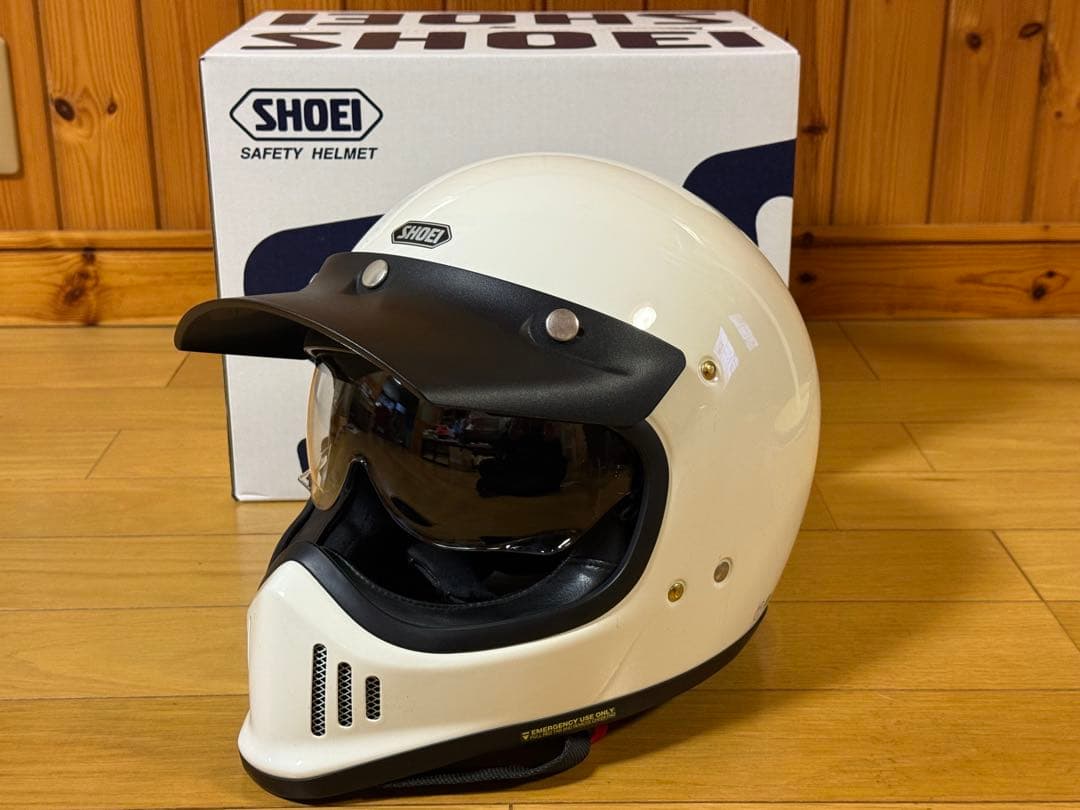 SHOEI EX-ZERO XL オフホワイト　バイザー付き
