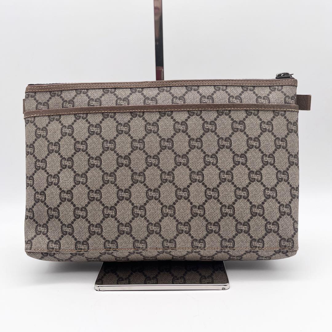 GUCCI Plusグッチプラス セカンドバッグ クラッチ GG柄 PVCレザー