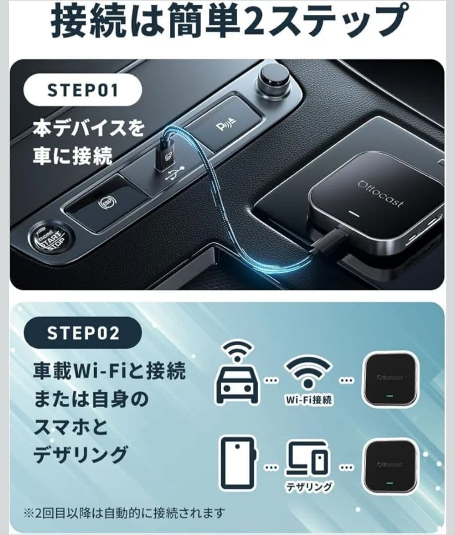 【送料無料】OTTOCAST E2 オットキャスト carplay ai box