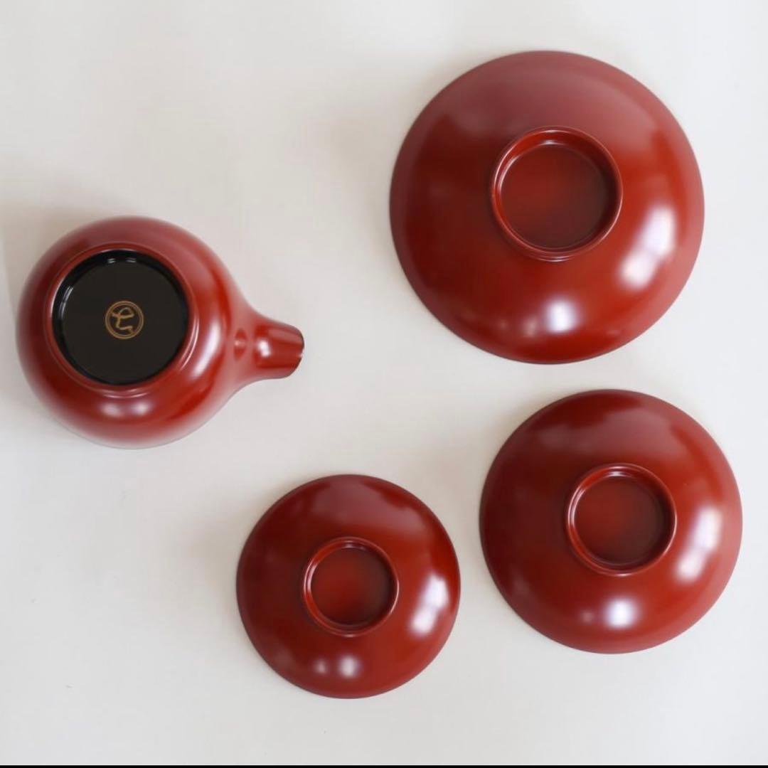 と*︎様 中川政七商店 越前塗りの片口屠蘇器　お正月