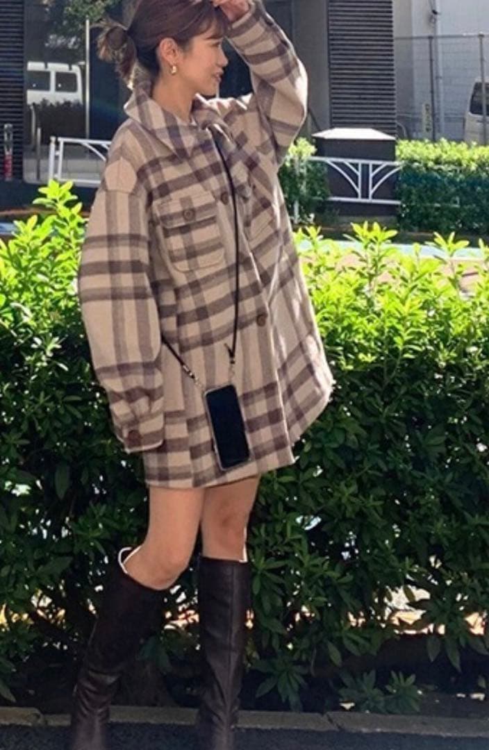 ウールチェックJK credona