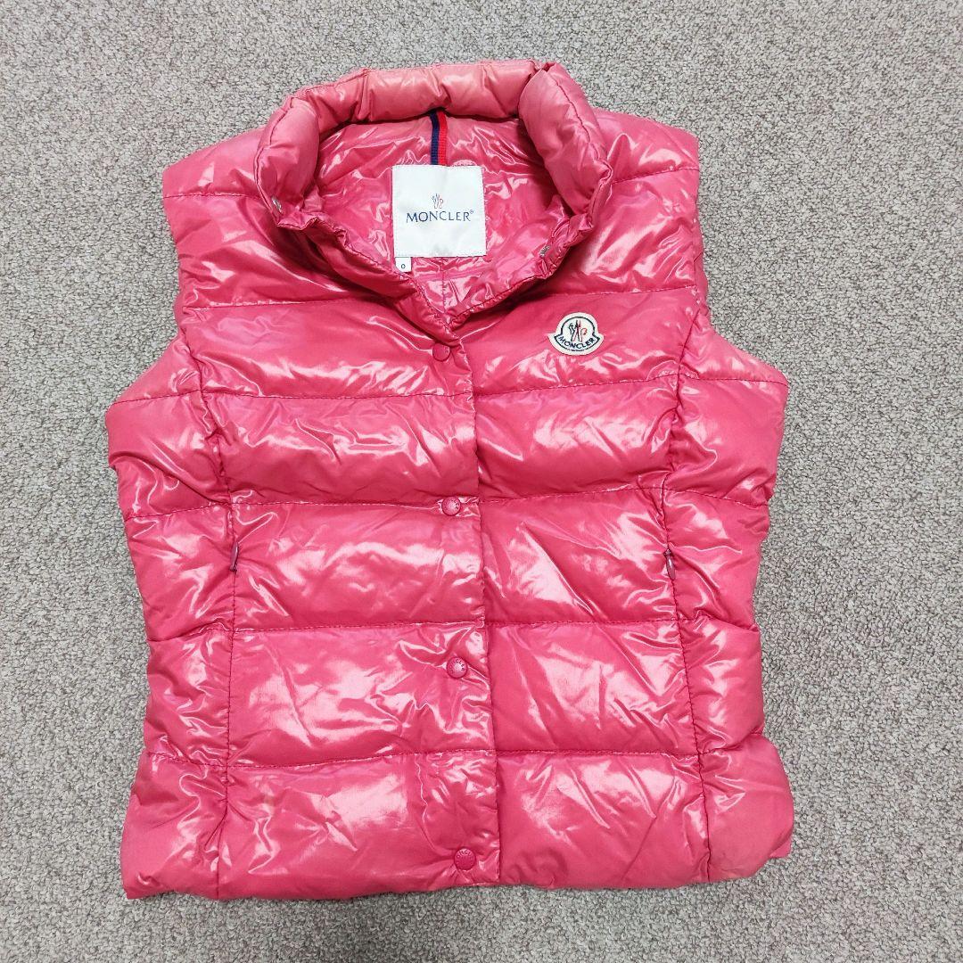 Moncler モンクレール サイズ0 (日本S相当)　ダウンベスト ピンク
