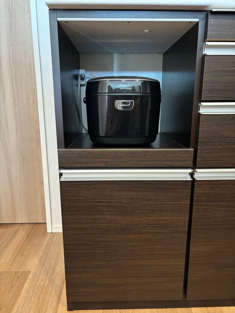 松田家具 ダークブラウン 食器棚