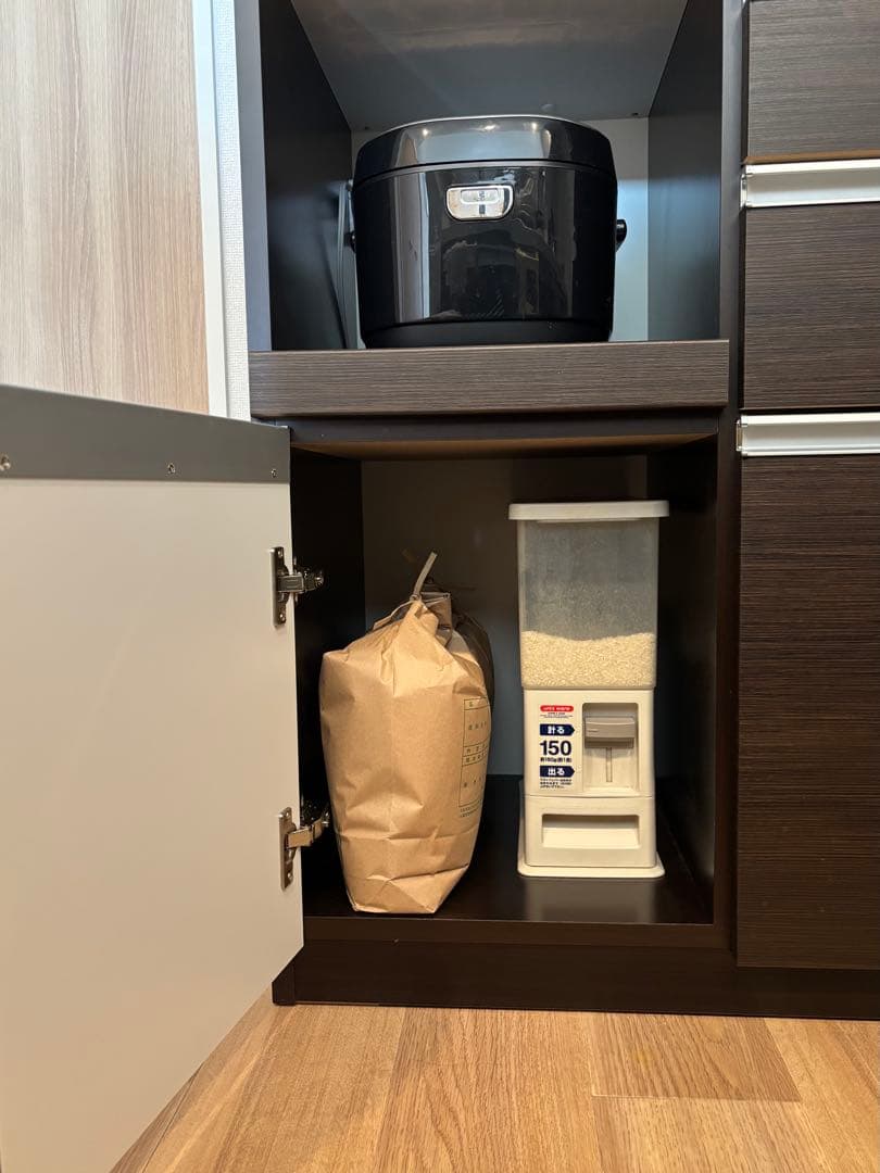 松田家具 ダークブラウン 食器棚