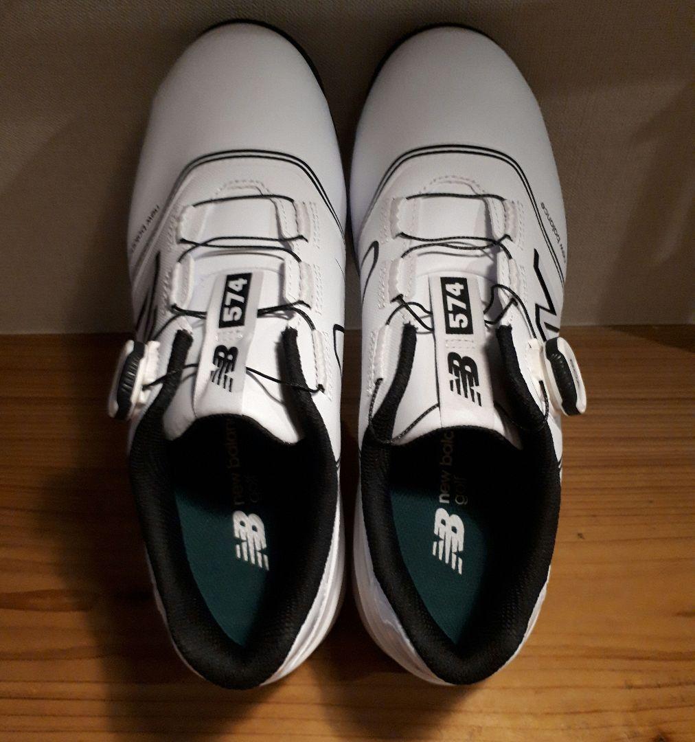 【新品】New Balance 574 ゴルフシューズ ホワイト
