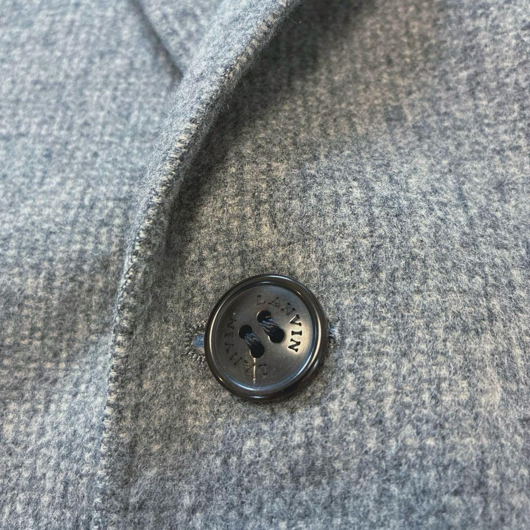 LANVIN ランバンコレクションカシミヤジャケットグレーXL相当