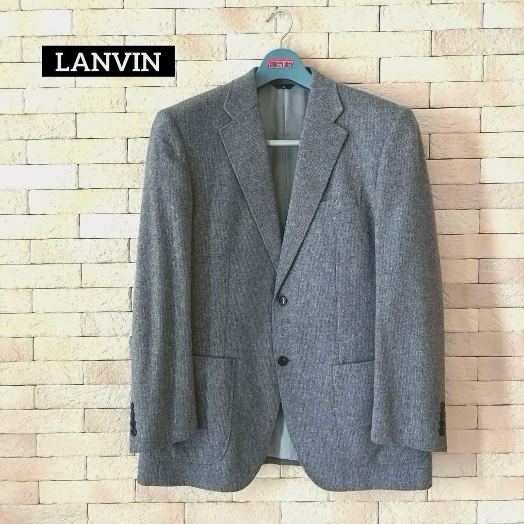 LANVIN ランバンコレクションカシミヤジャケットグレーXL相当