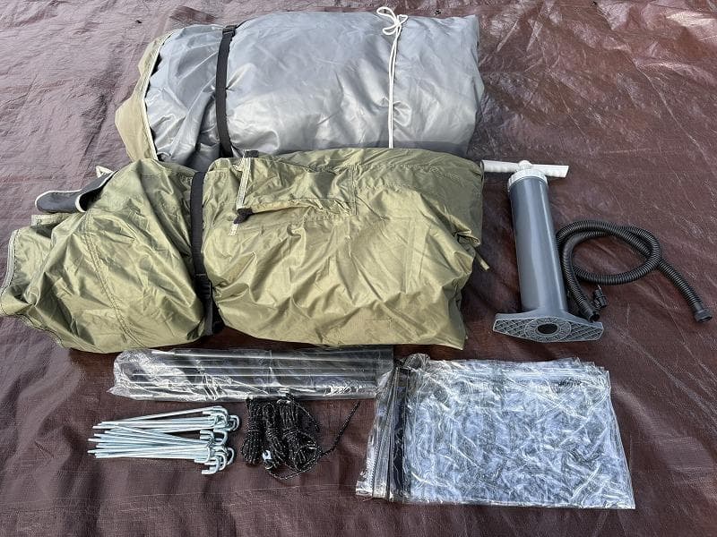 オ*ス様 美品！大型エアーテント インフレータブルテント ポリコットン 拡張テン