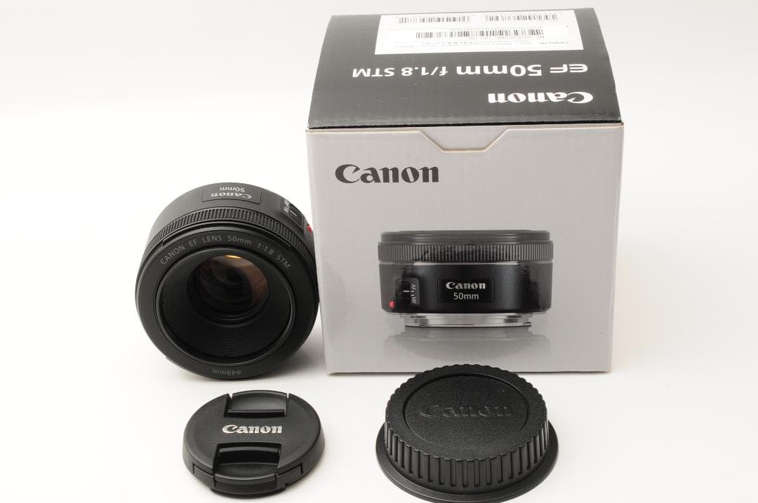 【美品 箱付】キャノン Canon EF 50mm F1.8 STM