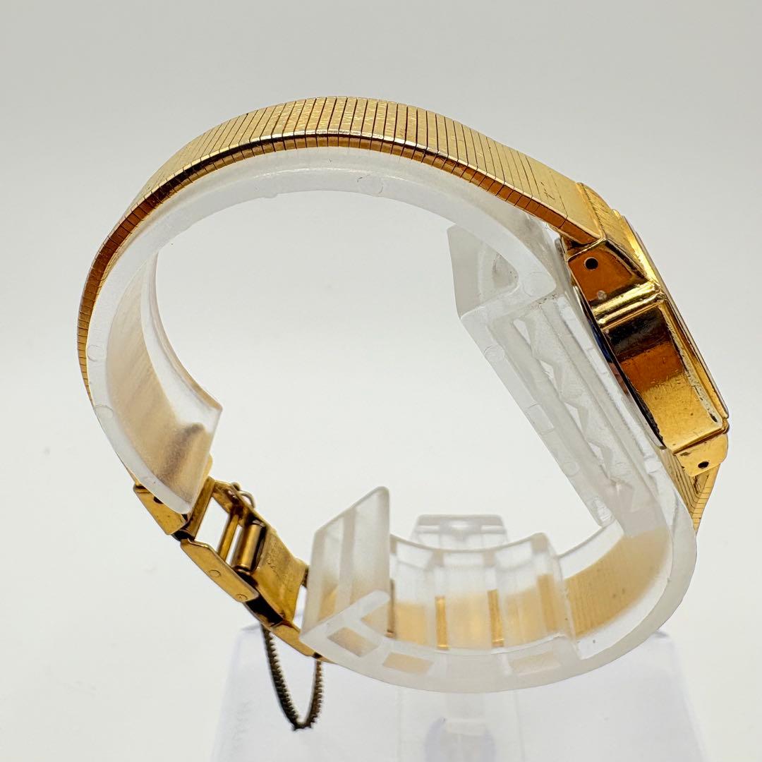 新品電池★稼働 SEIKO セイコー 腕時計 ゴールド オーバル 純正ベルト