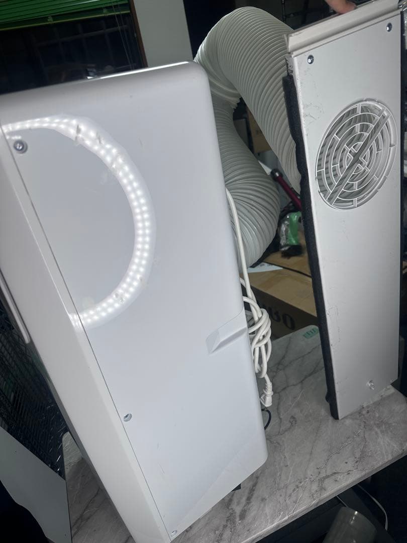 『工事不要』YAMAZEN 移動式クーラー YEC-K222(W) 冷房能力