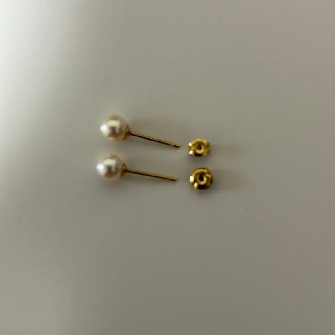 18金　真珠　ピアス