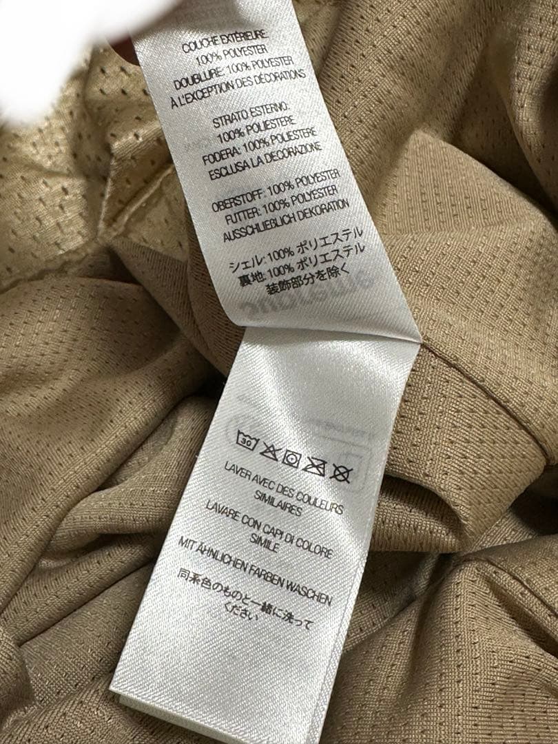 Supreme smallbox baggy mesh short タン M