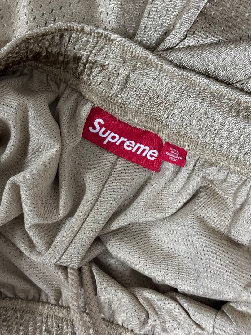 Supreme smallbox baggy mesh short タン M