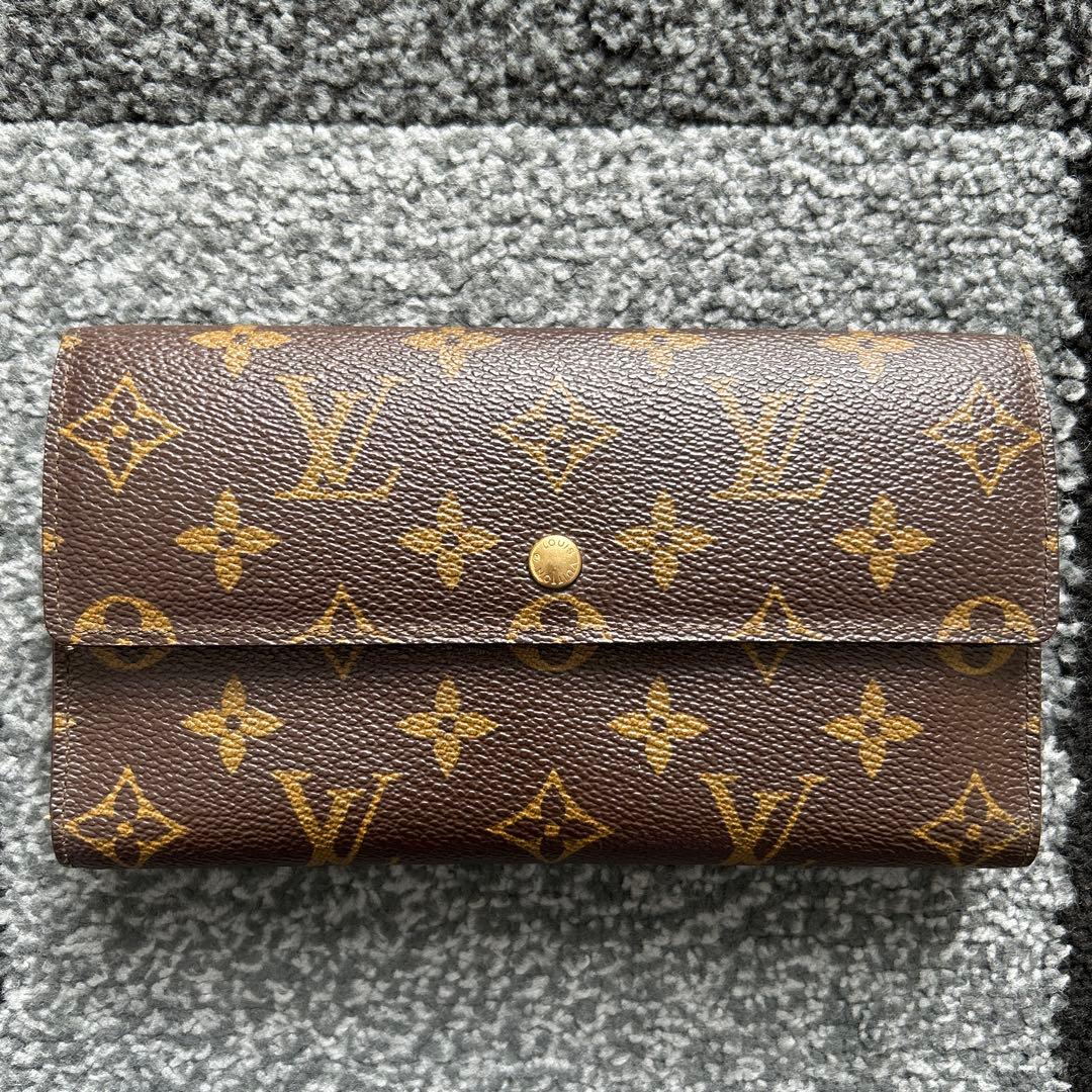 ルイ・ヴィトン　モノグラム　長財布　レトロ　ジャンク品